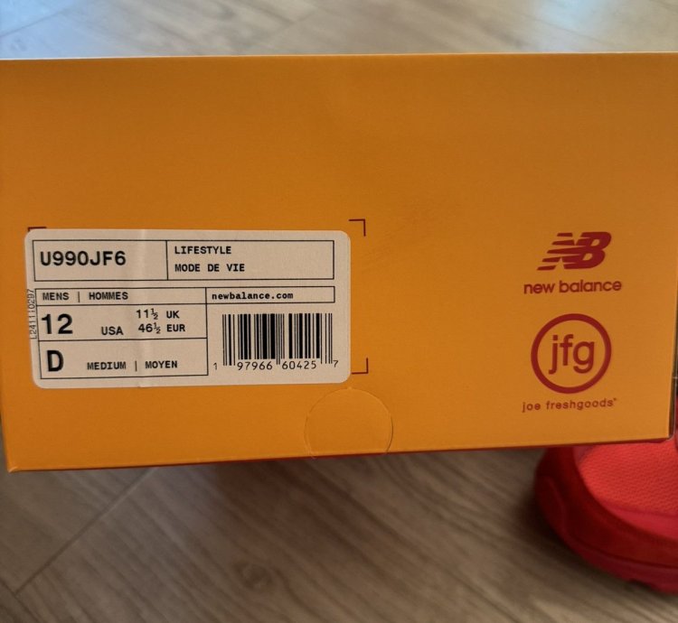 New Balance 990v6 Miusa Joe Freshgoods Paris Red