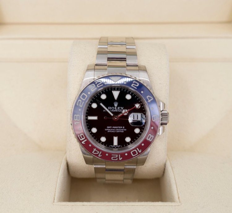 Rolex Gmt-master Ii 40mm White Gold Pepsi Oyster Bracelet 116719blro