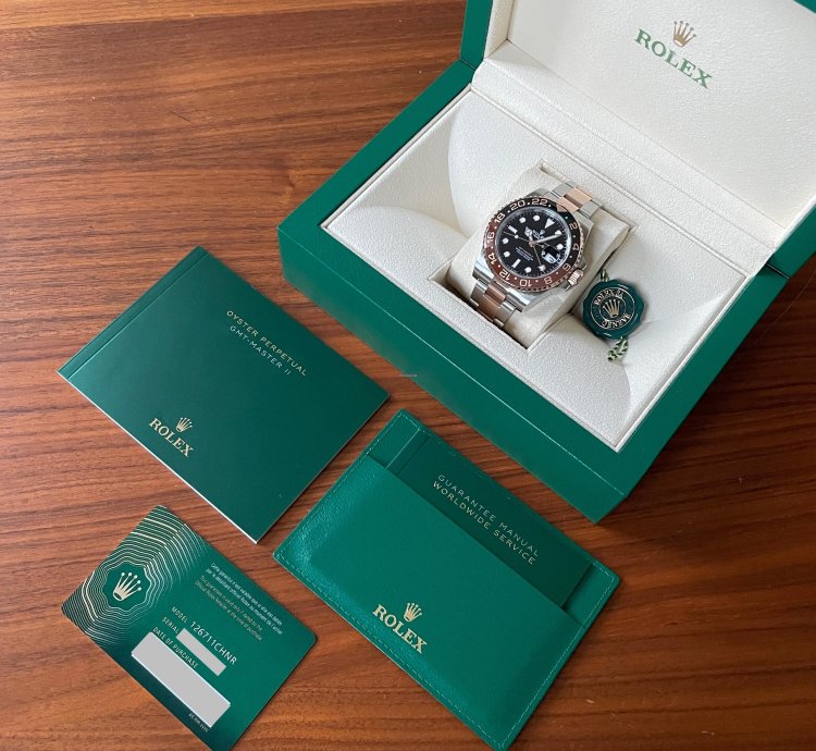 Rolex Gmt-master Ii Bicolor Root Beer Gold Steel 126711chnr