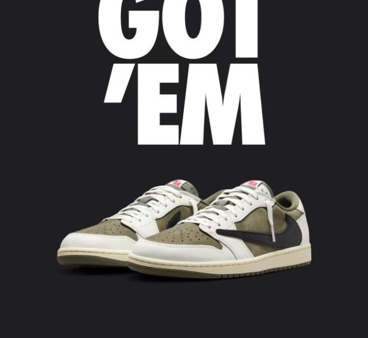 Nike Travis Scott Jordan 1 Low Medium Olive