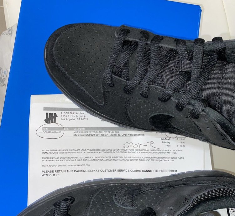 Nike Undefeated Dunk Low Sp Sz 10