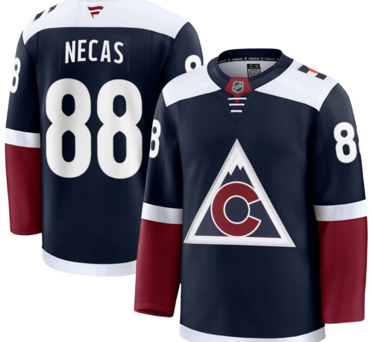 Mens Martin Necas Jersey 88 Colorado Avalanche All Stitched