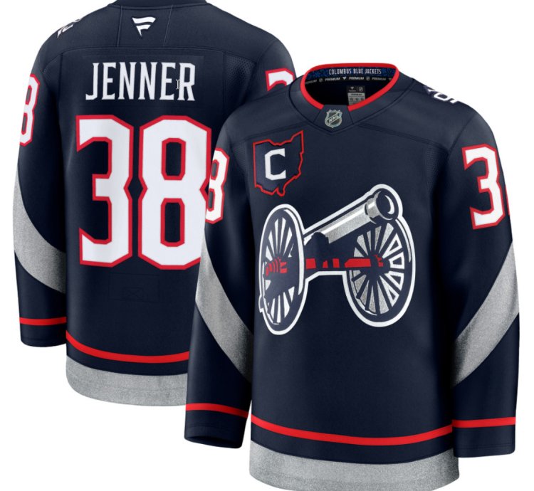 Mens Boone Jenner Jersey 38 Columbus Blue Jackets 2025 Stadium Series