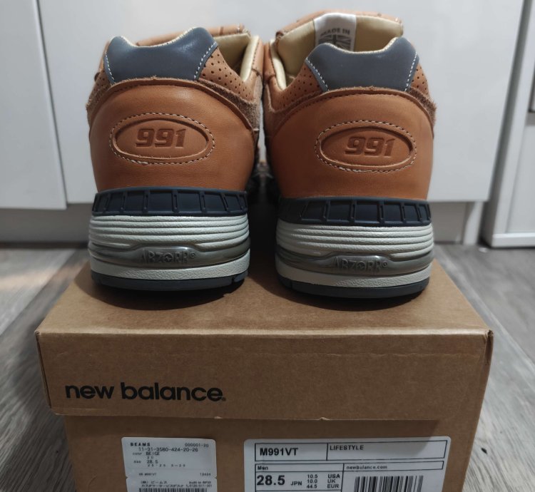 New Balance 991 Vt Size 10 5 Vachetta Tan