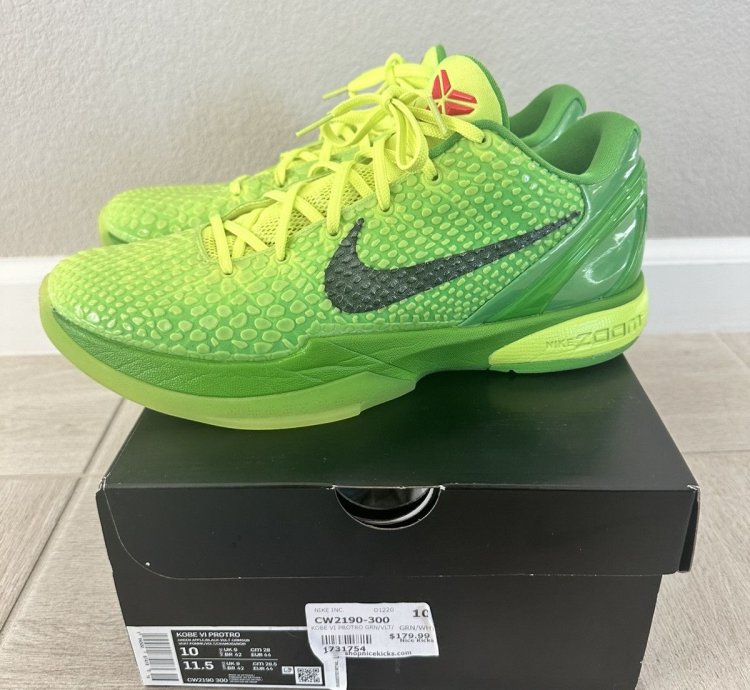 Nike Zoom Kobe 6 Protro Grinch 10 Mambacita Camo Reverse