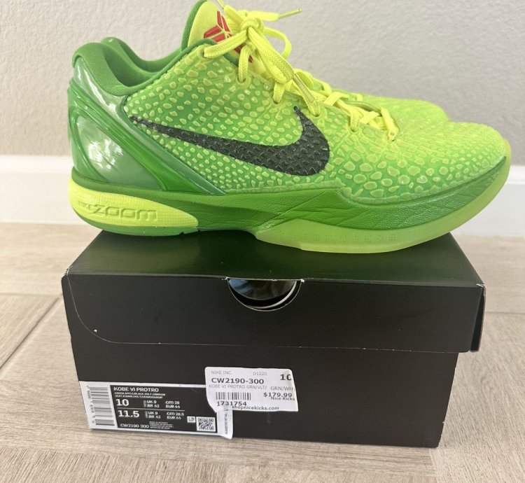 Nike Zoom Kobe 6 Protro Grinch 10 Mambacita Camo Reverse