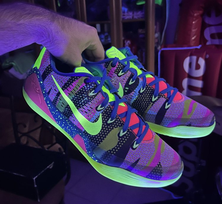 Nike Id Kobe 9 Ix Nikeid 688501-992 Size 12 Glow In The Dark