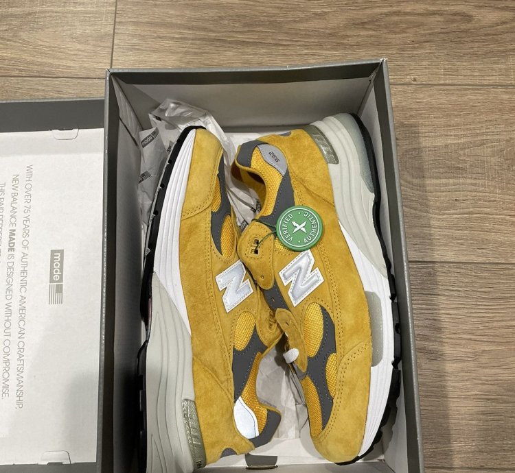 New Balance 992 M992mb Gold Yellow Made In Usa Mens Sz 10