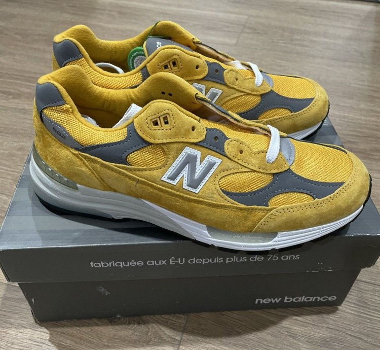 New Balance 992 M992mb Gold Yellow Made In Usa Mens Sz 10