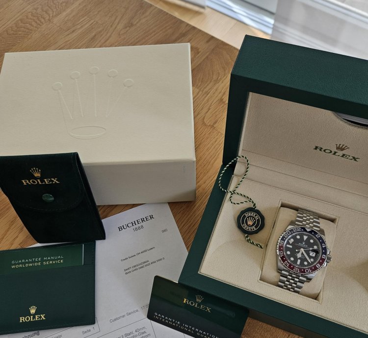 Rolex Gmt-master Ii Full Set With Travel Case And All Protective Stickers