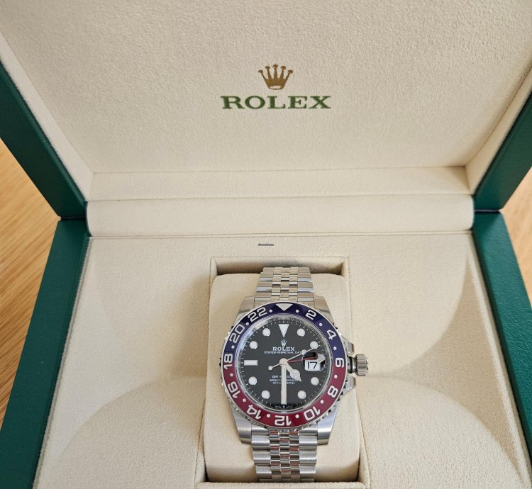 Rolex Gmt-master Ii Full Set With Travel Case And All Protective Stickers