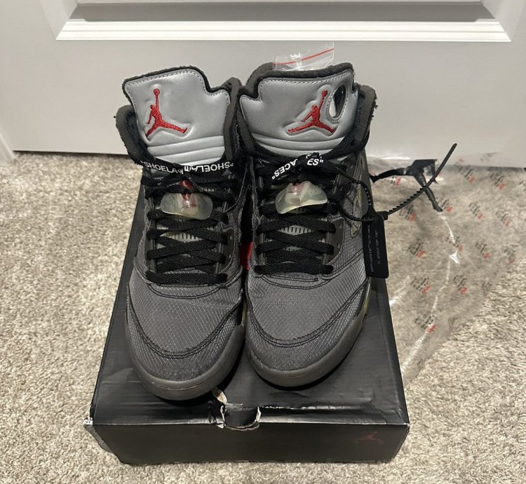 Off White Air Jordan 5 Muslin