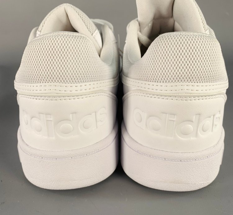 Adidas White Leather Lace-up Sneakers