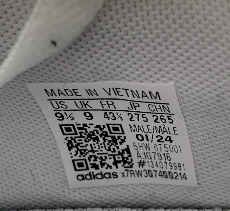 Adidas White Leather Lace-up Sneakers