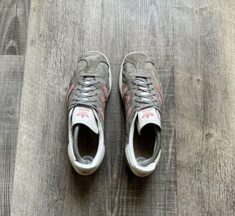 Adidas Wmns Gazelle Grey Raw Pink 7 5m