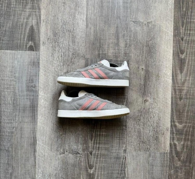 Adidas Wmns Gazelle Grey Raw Pink 7 5m