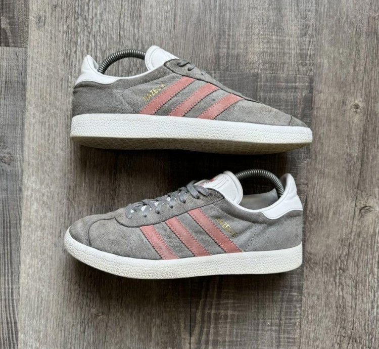 Adidas Wmns Gazelle Grey Raw Pink 7 5m