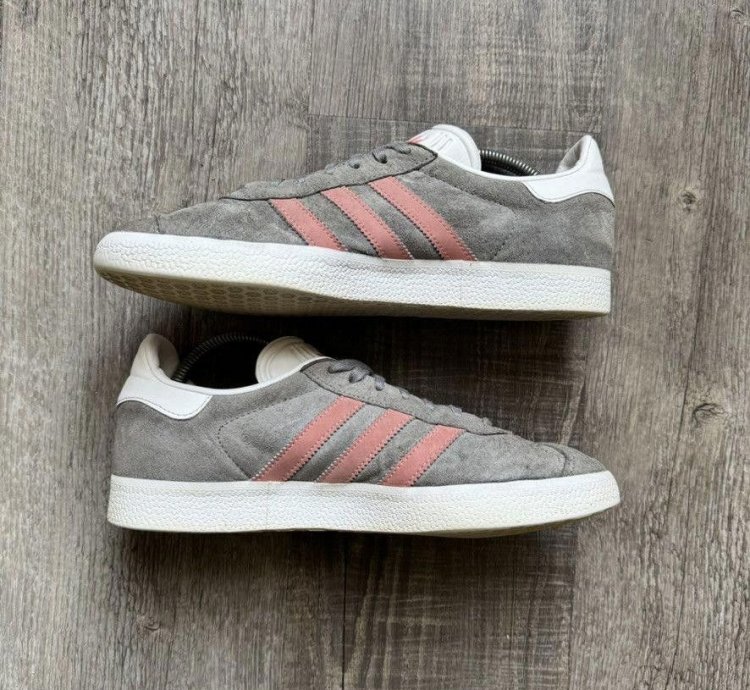 Adidas Wmns Gazelle Grey Raw Pink 7 5m