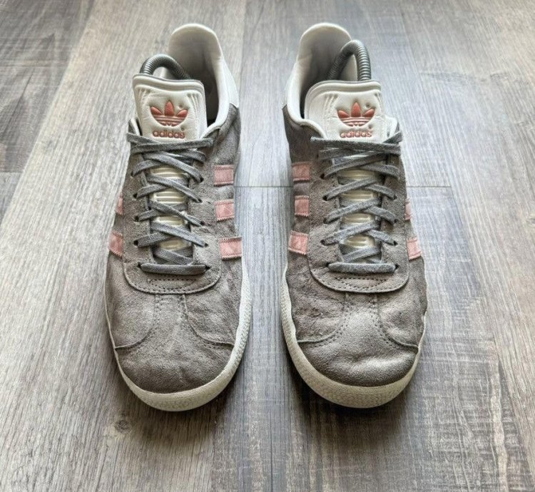 Adidas Wmns Gazelle Grey Raw Pink 7 5m