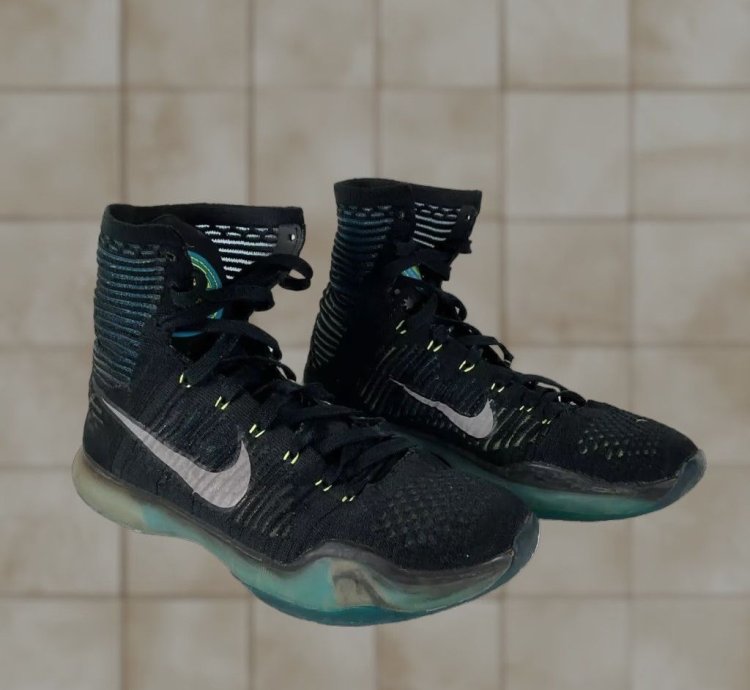 Nike Kobe 10 Elite High Commander Basketball Sneaker Black Us 10 Eu 44 Mens