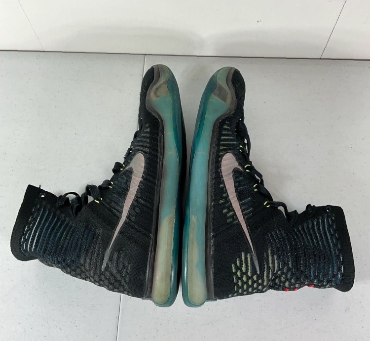 Nike Kobe 10 Elite High Commander Basketball Sneaker Black Us 10 Eu 44 Mens