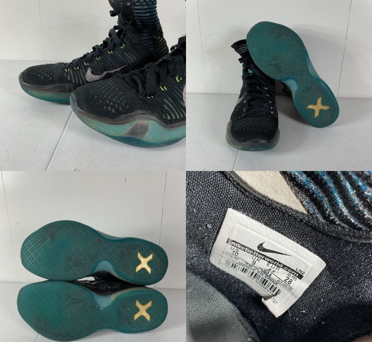 Nike Kobe 10 Elite High Commander Basketball Sneaker Black Us 10 Eu 44 Mens