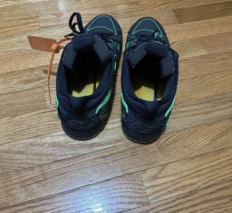 Off White Green Strike Dunks