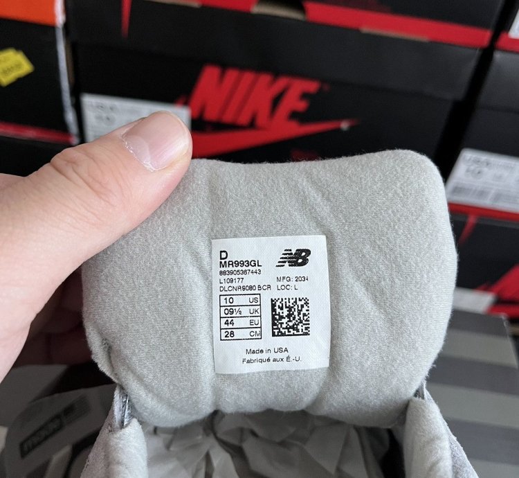 New Balance 993 Made In Usa Grey White Mr993gl Size 10