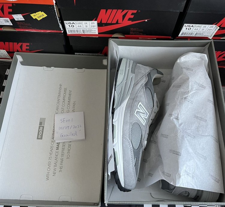 New Balance 993 Made In Usa Grey White Mr993gl Size 10