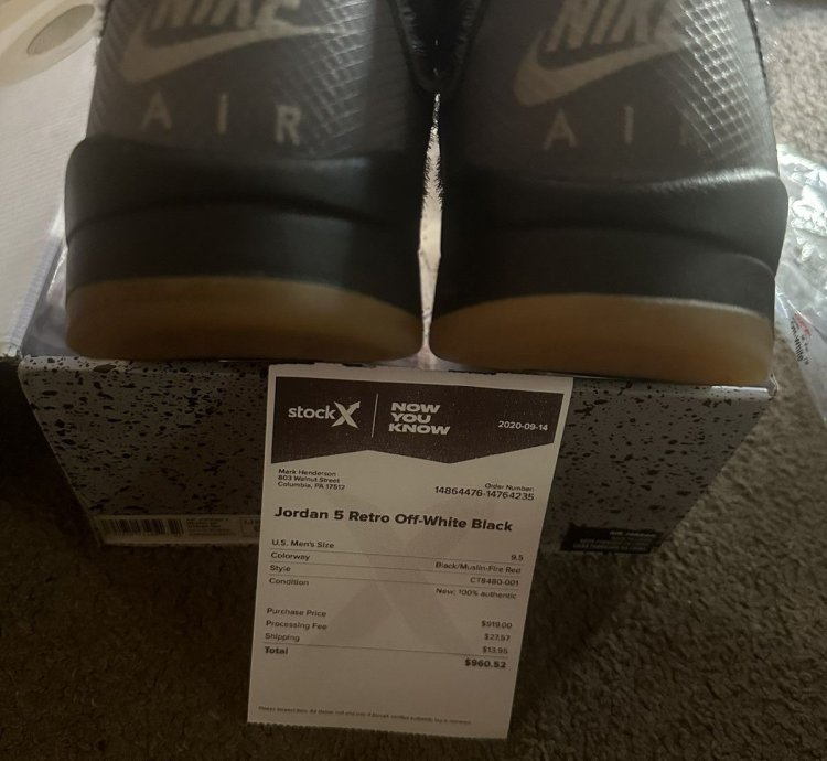 Off White Jordan 5