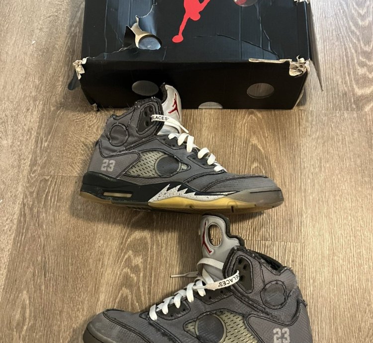 Off White Jordan 5 Muslin