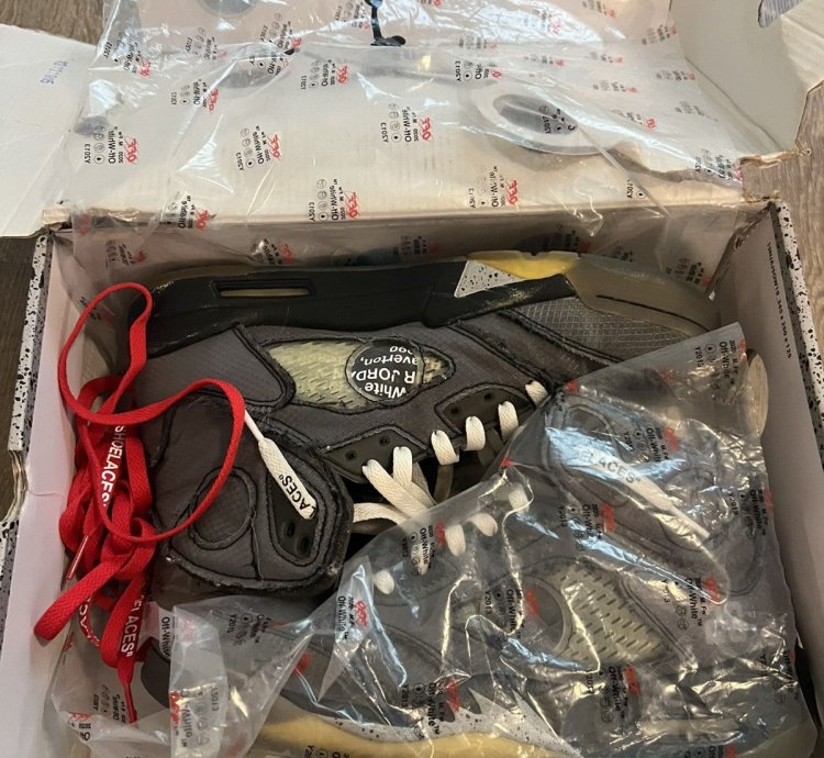 Off White Jordan 5 Muslin