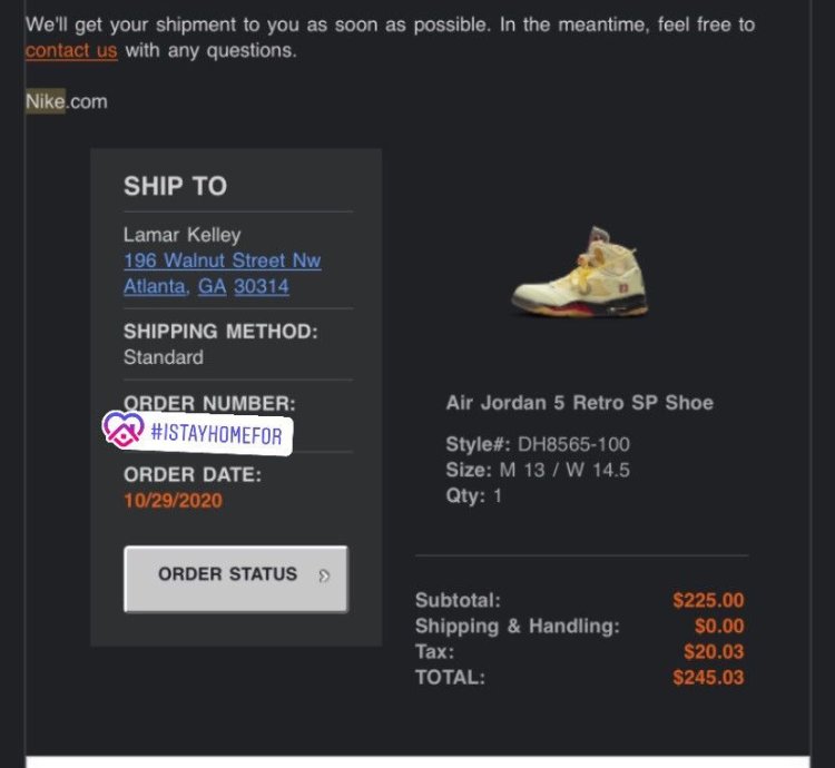 Off White Jordan 5 Retro Sail