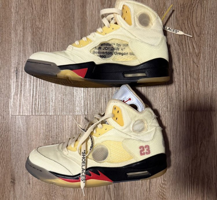 Off White Jordan 5 Sail