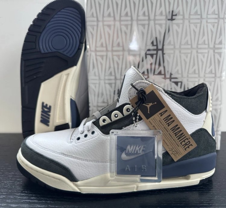 Air Jordan 3 Retro Og Sp A Ma Maniére Diffused Blue