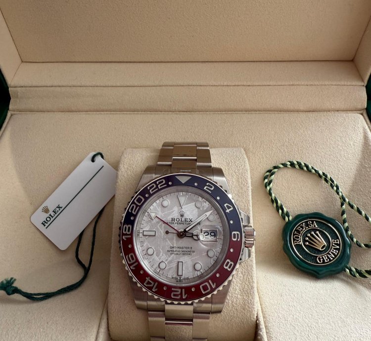 Rolex Gmt-master Ii Ll Meteorite Brand New Full Set With Stickers
