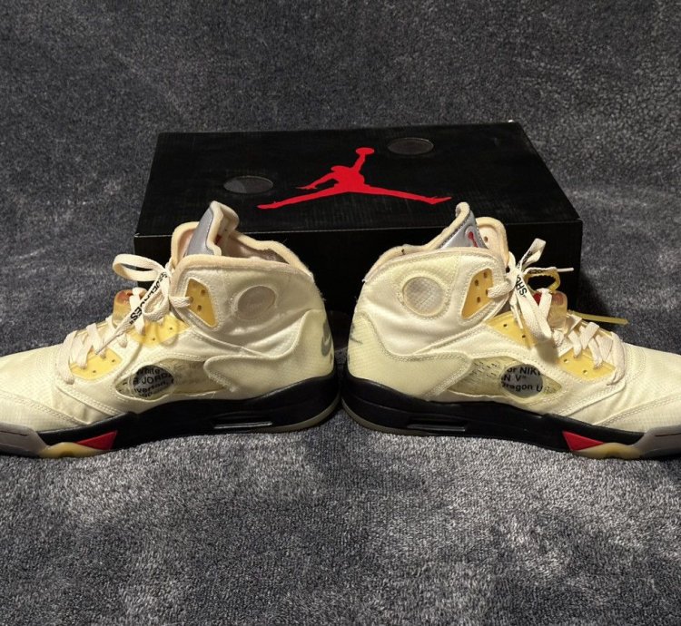 Off White Jordan 5 Sail - Size 11