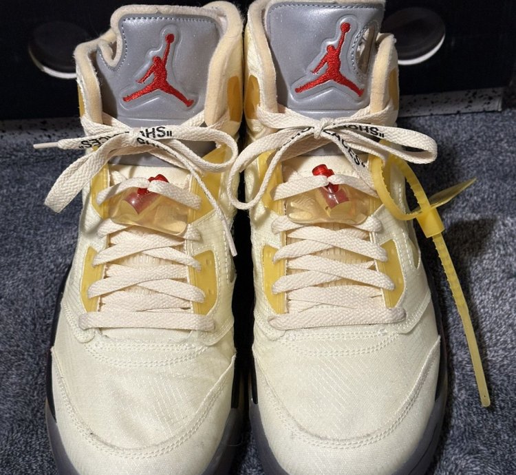 Off White Jordan 5 Sail - Size 11