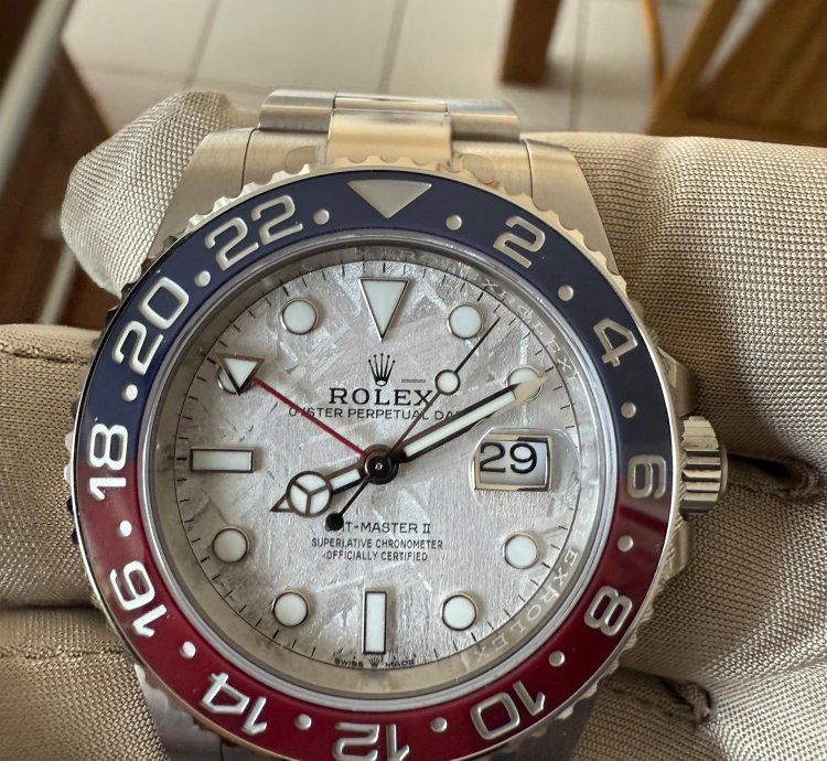 Rolex Gmt-master Ii Ll Meteorite Brand New Full Set With Stickers