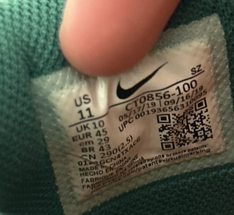 Off White Nike Dunk Low Pine Green - Og All Sz 11 Worn 1x