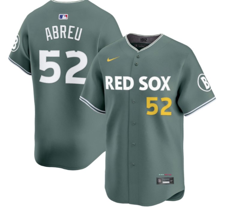 Wilyer Abreu Jersey 52 Boston Red Sox 2025 City Connect Vapor Premier Limited V2 Stitched