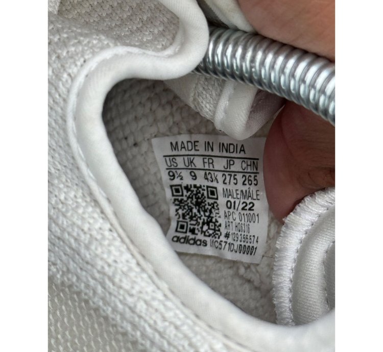 Adidas Yeezy 350 V2 Bone Size 9 5 Pre Owned