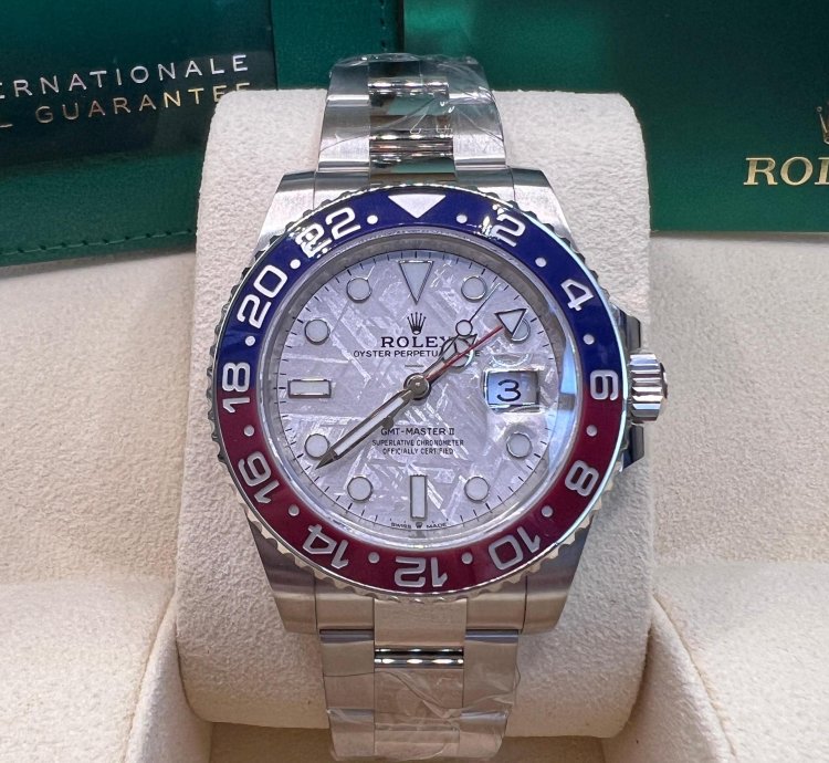 Rolex Gmt-master Ii Meteorite Dial White Gold