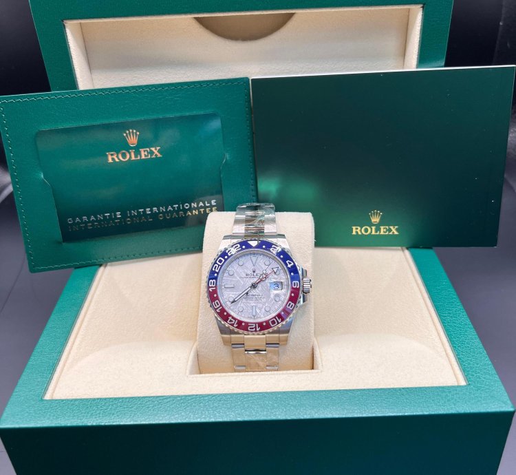 Rolex Gmt-master Ii Meteorite Dial White Gold