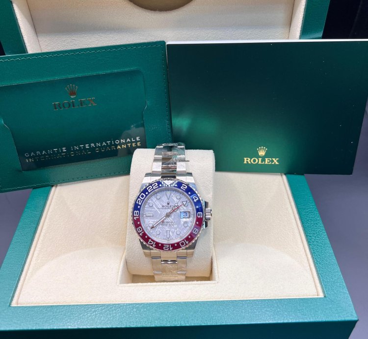 Rolex Gmt-master Ii Meteorite Dial White Gold