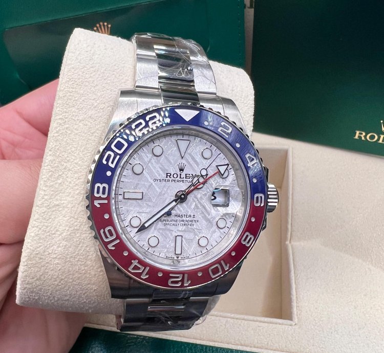 Rolex Gmt-master Ii Meteorite Dial White Gold