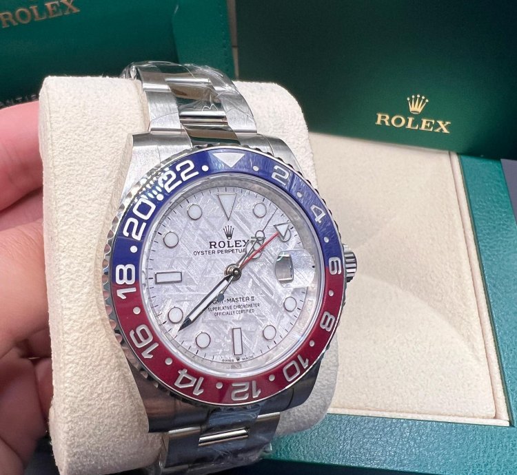 Rolex Gmt-master Ii Meteorite Dial White Gold