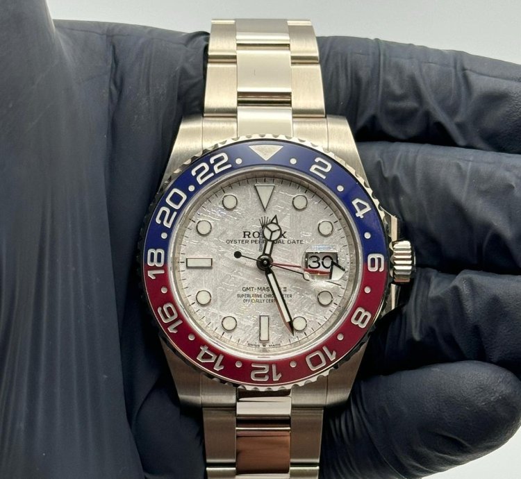 Rolex Gmt-master Ii Meteorite Pepsi Gmt-master Ii Meteorite White Gold 126719blro