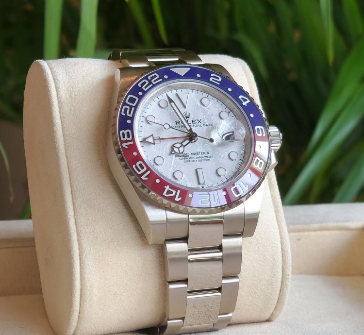 Rolex Gmt-master Ii Metorite Dial White Gold
