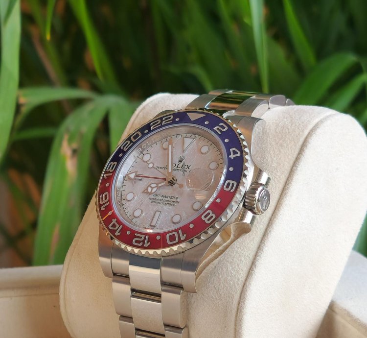 Rolex Gmt-master Ii Metorite Dial White Gold
